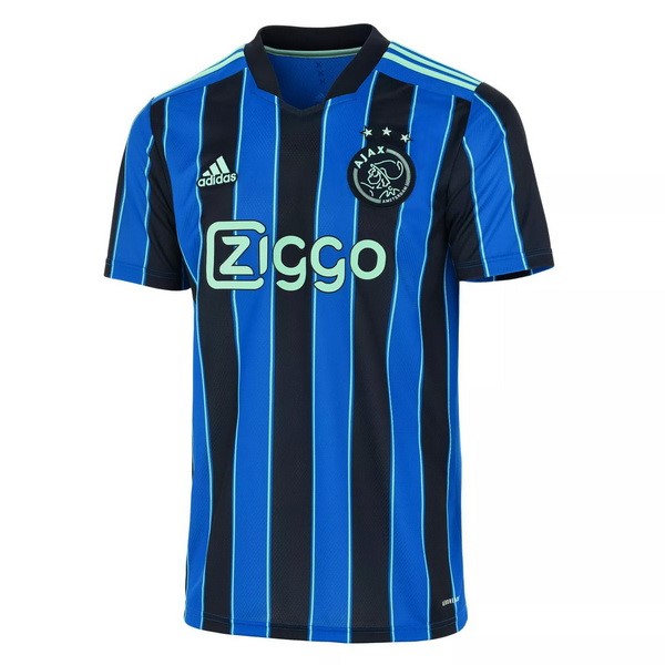 Tailandia Camiseta Ajax Replica Segunda Ropa 2021/22 Azul